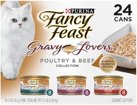 Purina Fancy Feast Gravy Lovers Poultry and Beef Grilled Gourmet Wet Cat Food Review