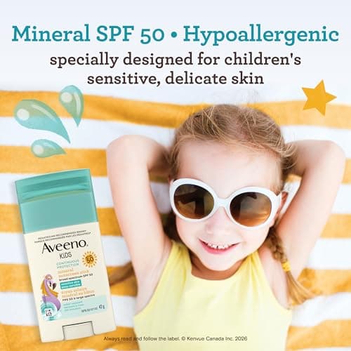 Aveeno Kids Continuous Protection Zinc Oxide Mineral Sunscreen Stick Review