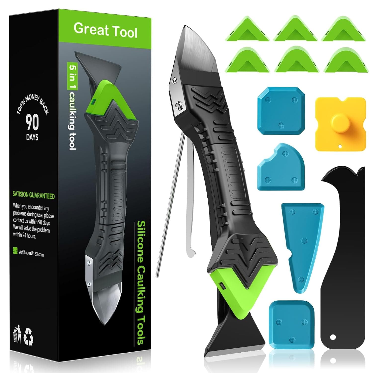 Caulking Tool 5-in-1 Silicone Caulk Finishing & Removal Kit Review