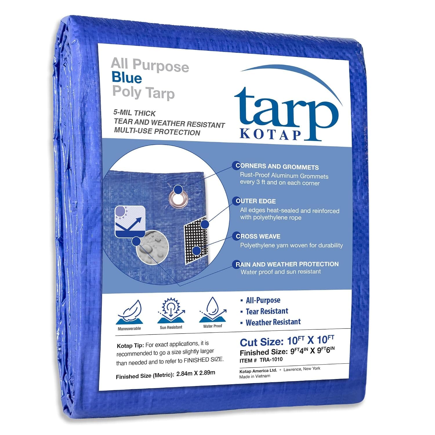 Kotap 10-ft x 10-ft General Purpose Blue Poly Tarp Review
