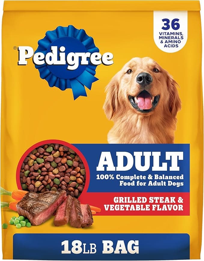 Pedigree Adult Dry Dog Food Complete Nutrition Grilled Steak & Vegetable Flavor Review