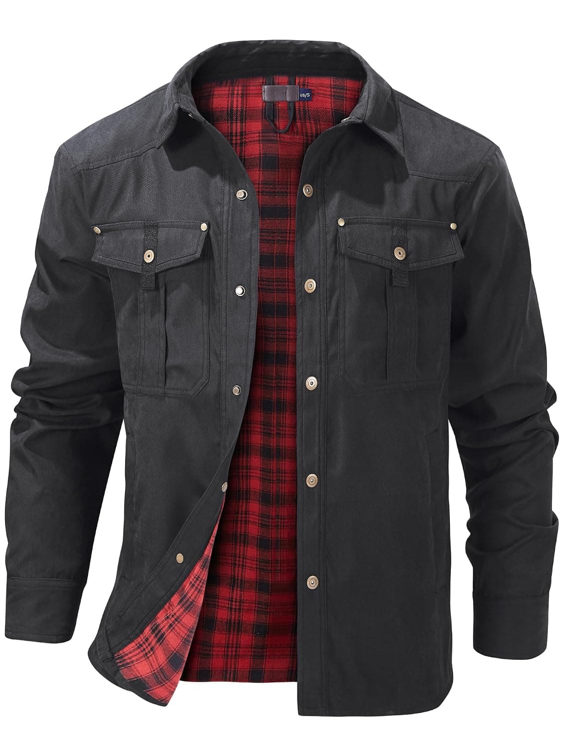 Mr. Stream Men's Lightweight Long Sleeved Snap Plaid Western Flannel Lined Shirt Jacket Review